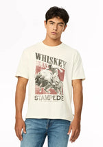 Load image into Gallery viewer, BUFFALO Tario Whiskey Cowboy Print Graphic Tee
