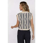 Load image into Gallery viewer, SAGE THE LABEL Macy Two Tone Cable Knit Sweater Vest
