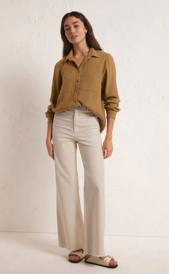 ZSUPPLY Kaili Button Up Gauze Top