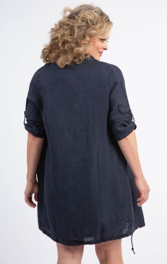 M ITALY Ladies Woven Long Sleeve Cardigan