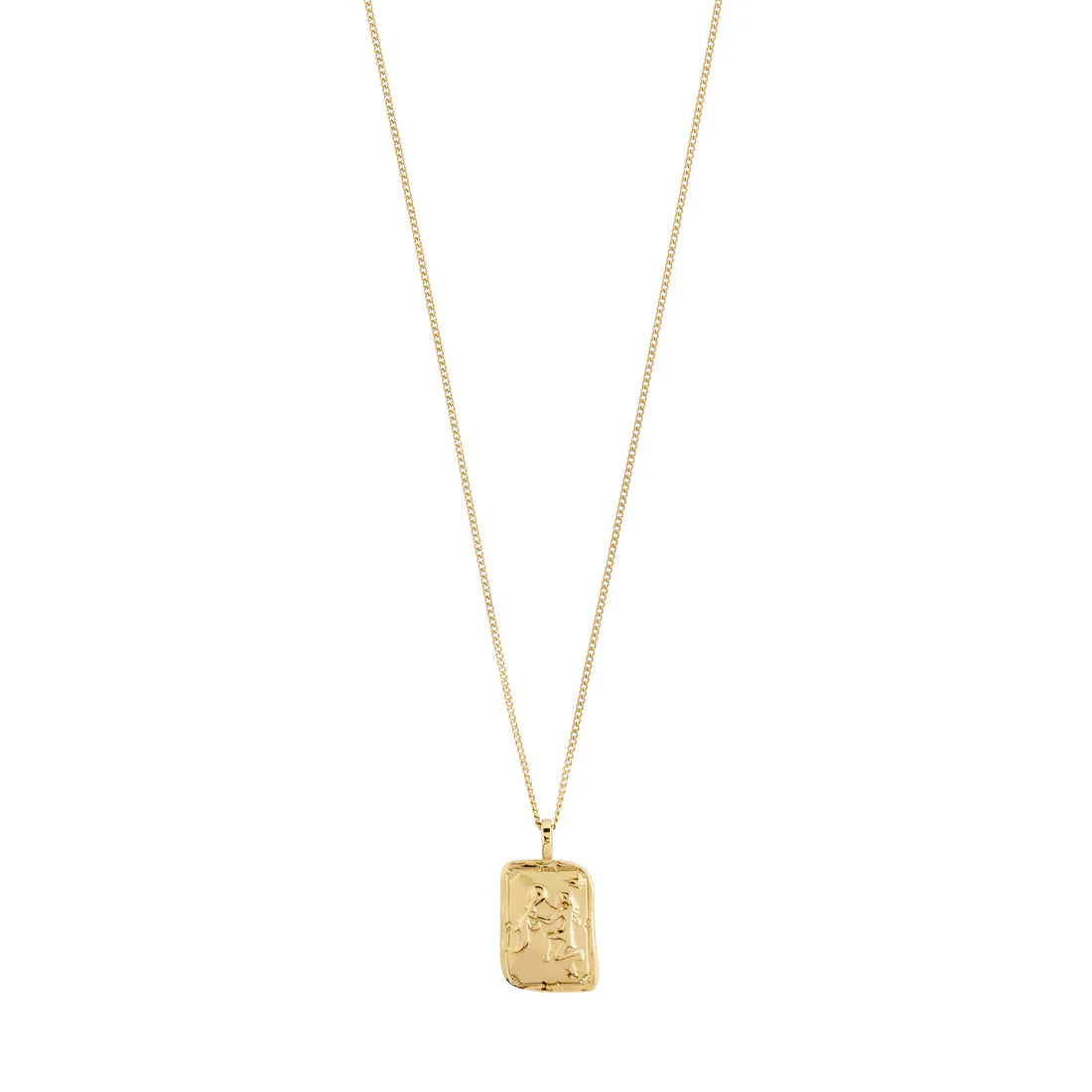 PILGRIM Pisces Recycled Zodiac Sign Necklace