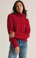 Load image into Gallery viewer, ZSUPPLY Tied To You Cable Knit Turtleneck
