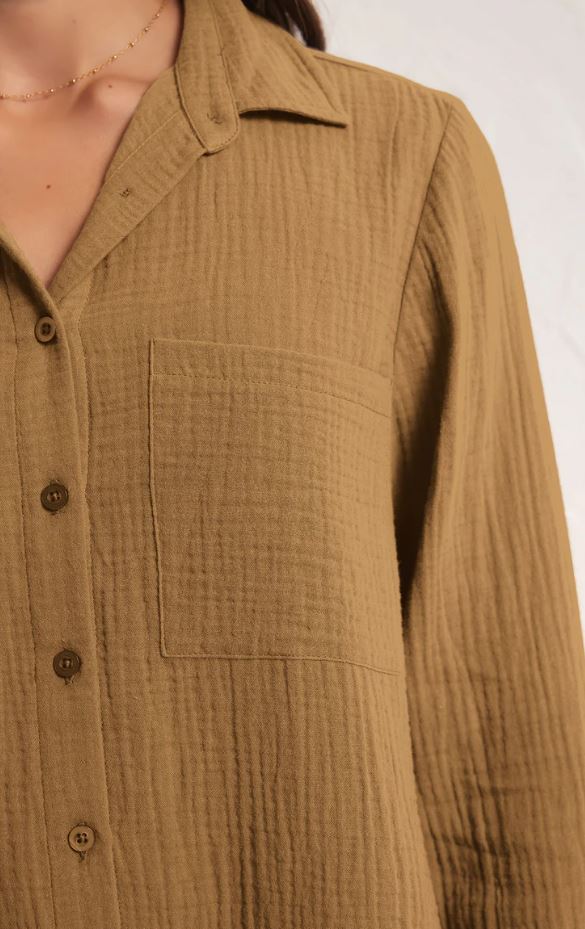 ZSUPPLY Kaili Button Up Gauze Top