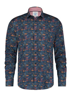 A FISH NAMED FRED Fish Coral Shirt