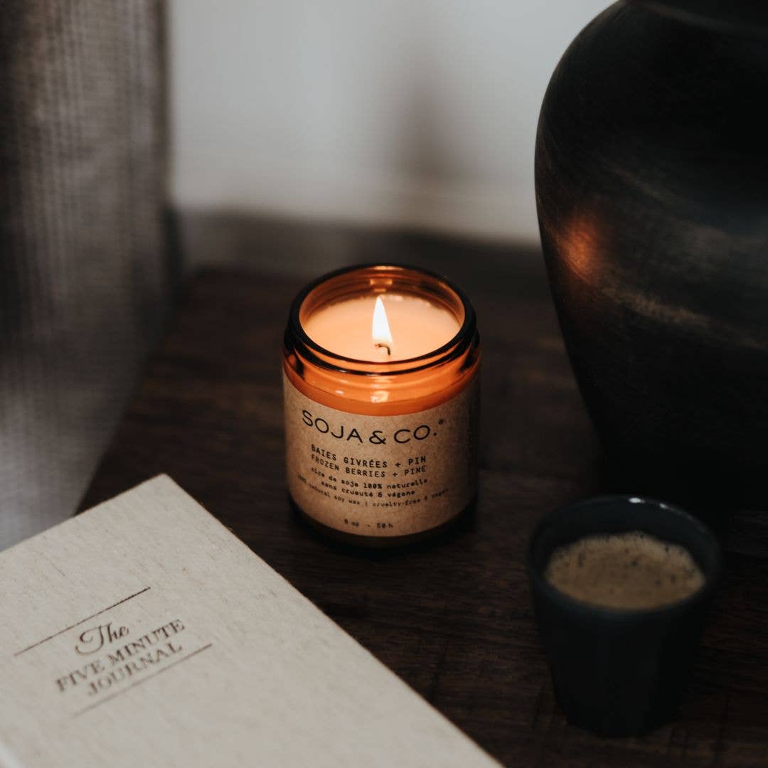 Soy Wax Candle | Frozen Berries + Pine: 8 oz