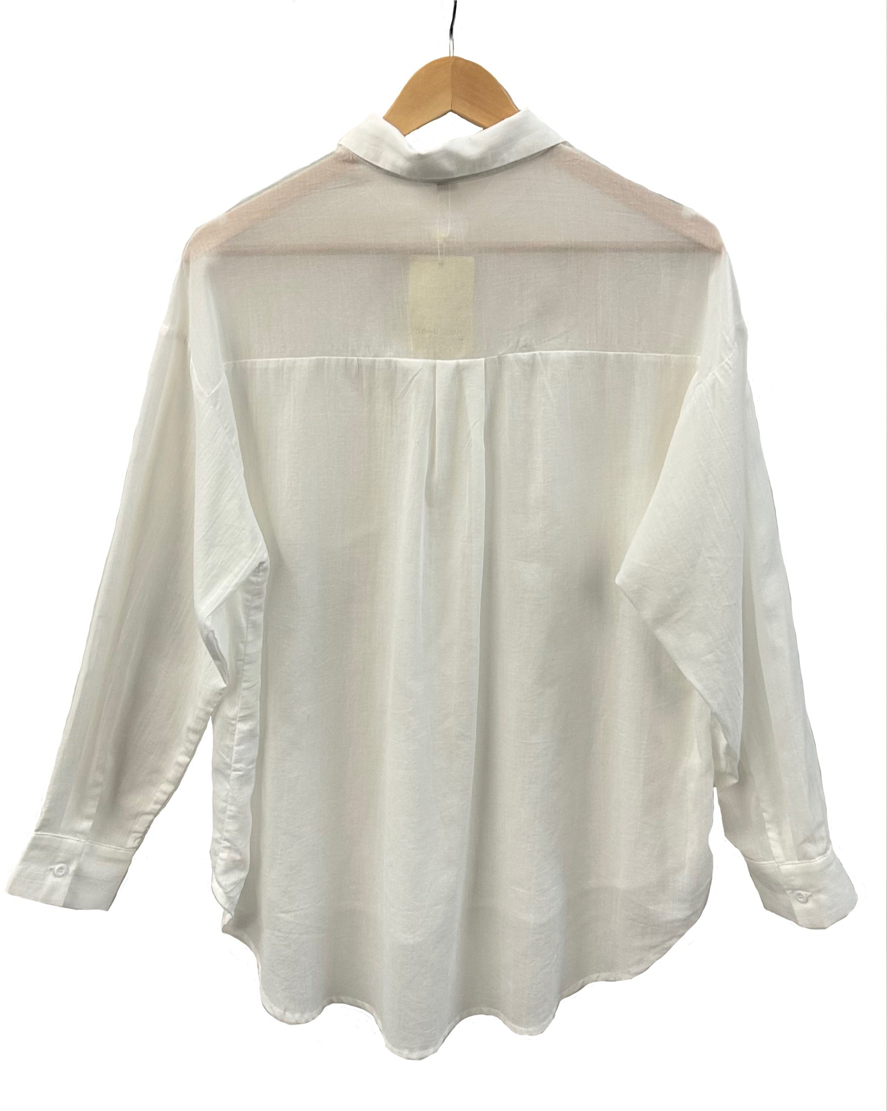 SEE U SOON Long Sleeve Button Blouse