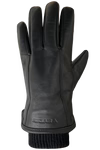 Black men's leather gloves