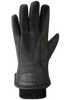 Black men's leather gloves
