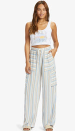 Load image into Gallery viewer, ROXY Precious High-Waist Striped Cargo Pants
