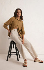 Load image into Gallery viewer, ZSUPPLY Kaili Button Up Gauze Top
