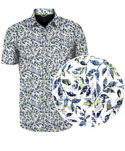 POINT ZERO Mosaic Print Button Down