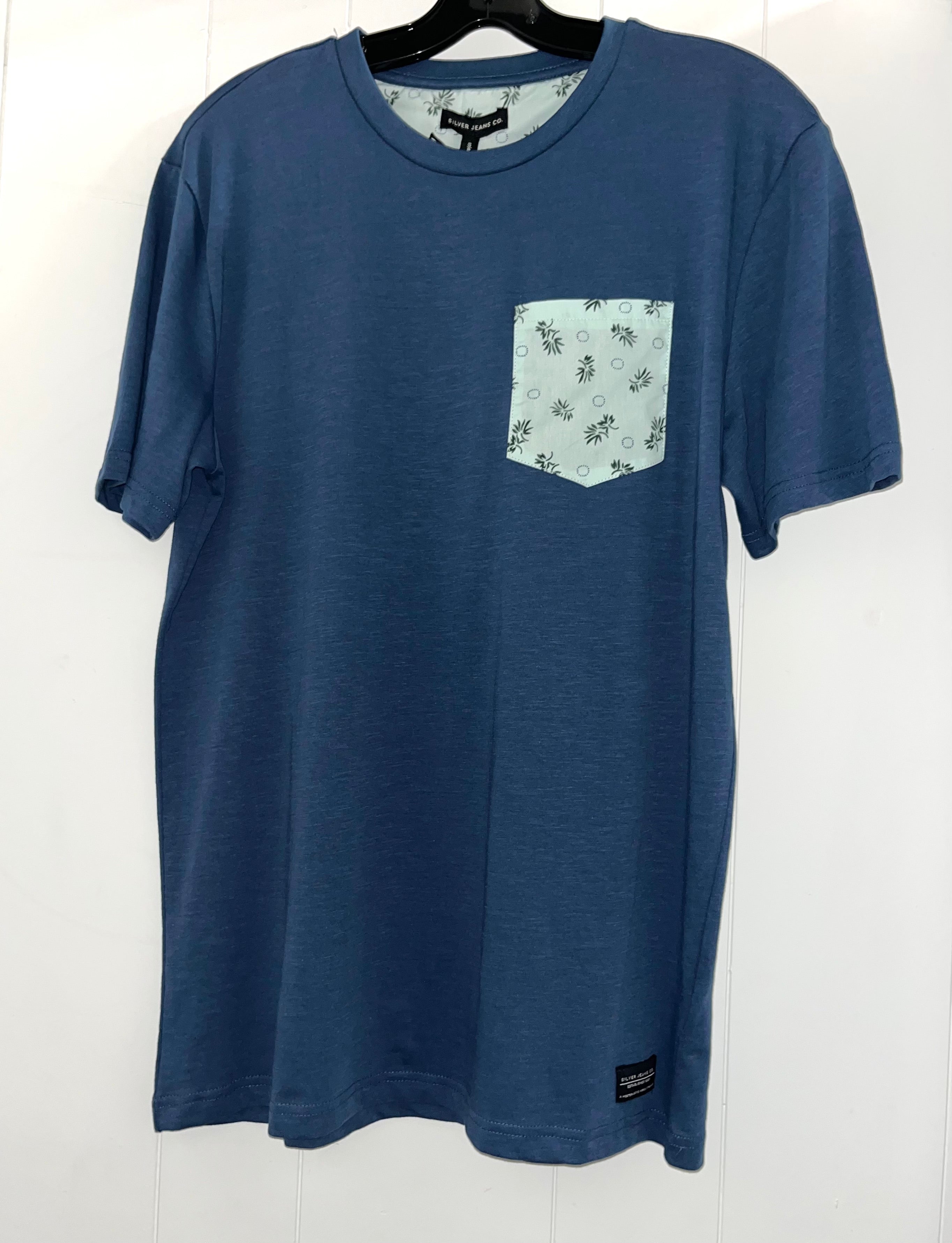 SILVER JEANS Men's Contrast Pocket Tee