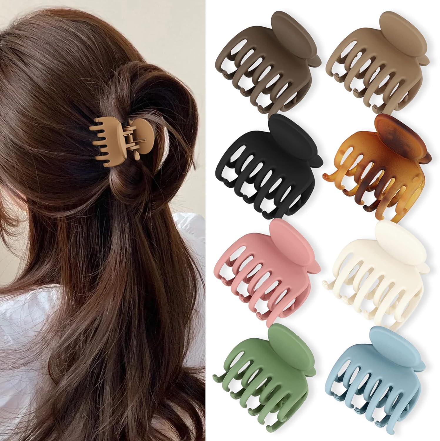 Small 1.6" Hair Clip Matte