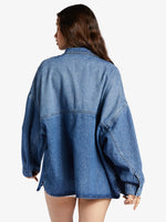 Load image into Gallery viewer, ROXY Main Character Denim Jacket
