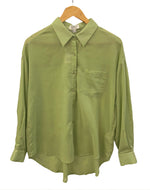 Load image into Gallery viewer, SEE U SOON Long Sleeve Button Blouse
