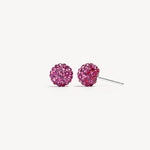 Load image into Gallery viewer, HILLBERG &amp; BERK Small Cupid Sparkle Ball Stud Earring
