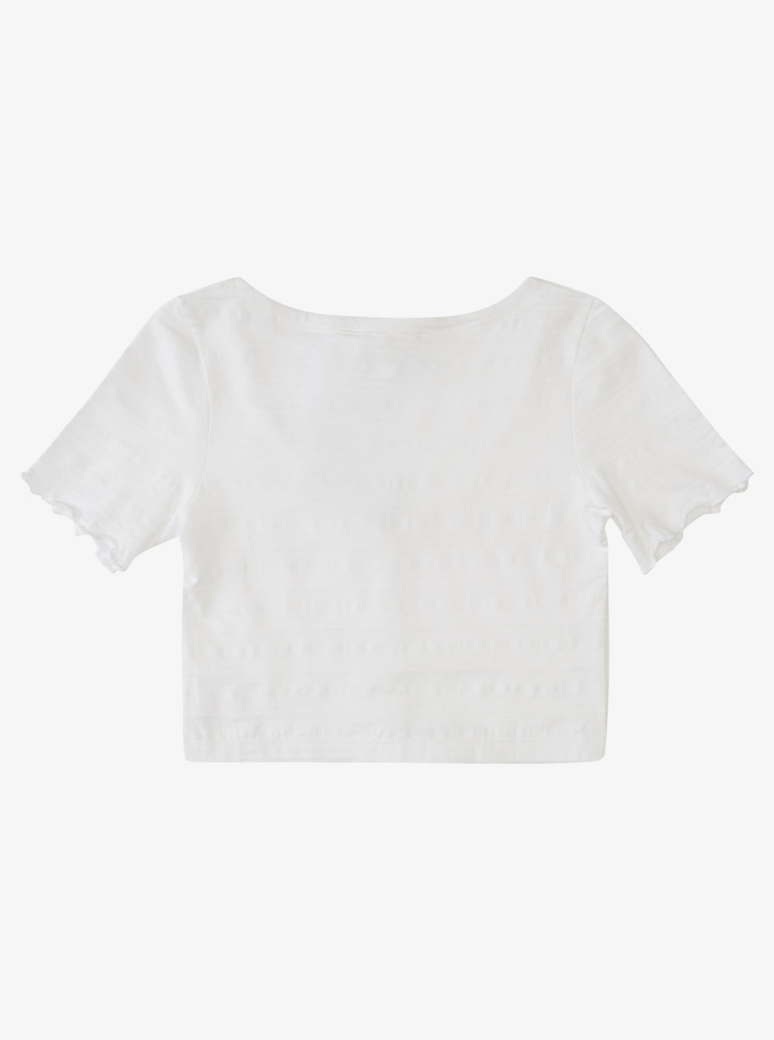 ROXY Uncomplicated Mid Button Crop T-shirt