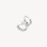 Load image into Gallery viewer, HILLBERG &amp; BERK Always On Sparkle Hoops Aurora Borealis
