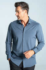Load image into Gallery viewer, ALPHA &amp; STEELE Solid Knit Button Down
