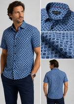 Load image into Gallery viewer, ALPHA &amp; STEELE Comfort Fit Short Sleeve Button Down
