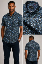 Load image into Gallery viewer, ALPHA &amp; STEELE Comfort Fit Short Sleeve Button Down
