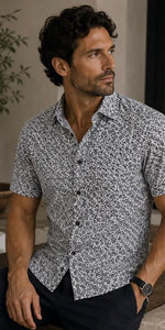 Load image into Gallery viewer, ALPHA &amp; STEELE Comfort Fit Short Sleeve Button Down
