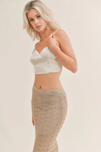 SAGE THE LABEL After Party Crop Cami