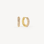 Load image into Gallery viewer, HILLBERG &amp; BERK Always On Sparkle Hoops Soft Gold
