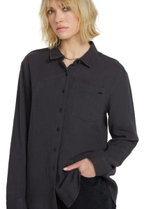 VOLCOM LIL Button Up Long Sleeve Shirt