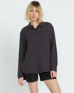 VOLCOM LIL Button Up Long Sleeve Shirt