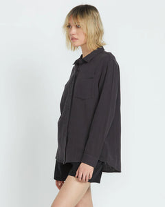 VOLCOM LIL Button Up Long Sleeve Shirt