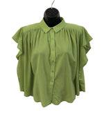 Load image into Gallery viewer, SEE U SOON Ruffle Sleeve Blouse
