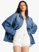 Load image into Gallery viewer, ROXY Main Character Denim Jacket
