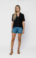 Load image into Gallery viewer, ORB Nina Short Sleeve Blouse
