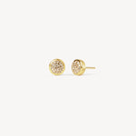 Load image into Gallery viewer, HILLBERG &amp; BERK Soft Gold Bezel Sparkle Earrings
