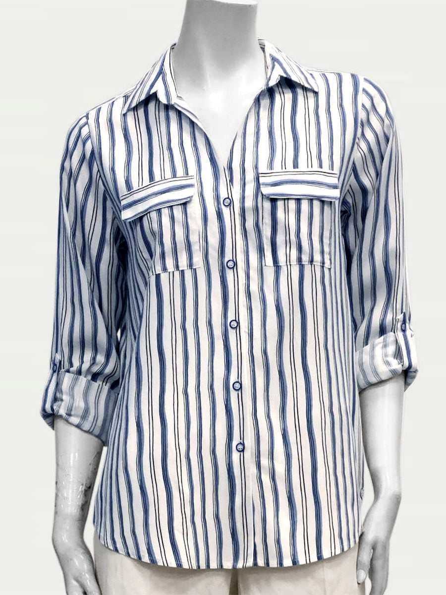 POINT ZERO Alexa Striped Shirt