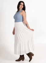 Load image into Gallery viewer, C&#39;EST MOI Boho Tiered Maxi Skirt
