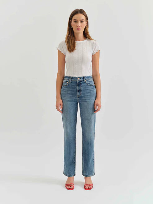 DAZE Sundaze High Rise Straight Leg Jean