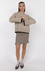 Load image into Gallery viewer, SAGE THE LABEL Angelina Cuff Slit Crew Neck Sweater
