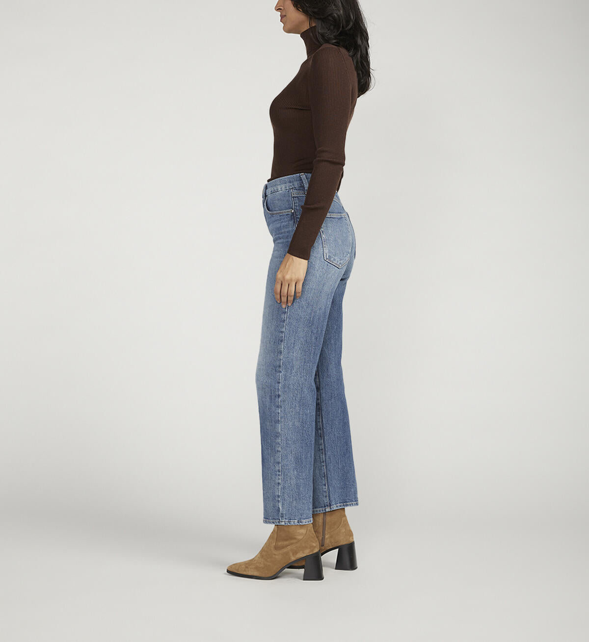 JAG Rachel High-rise Relaxed Tapered Leg Jeans - Big Chill