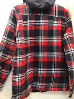 Load image into Gallery viewer, SILVER JEANS Hooded Plaid Jacket with Quilt Lining
