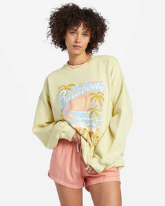 BILLABONG Ride In Oversized Crewneck Sweater