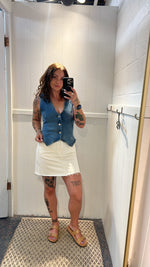 Load image into Gallery viewer, LEVI’S Cut Off Mini Skirt
