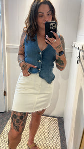 LEVI’S Cut Off Mini Skirt