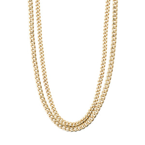PILGRIM Blossom Recycled 2-in-1 Curb Chain Necklace