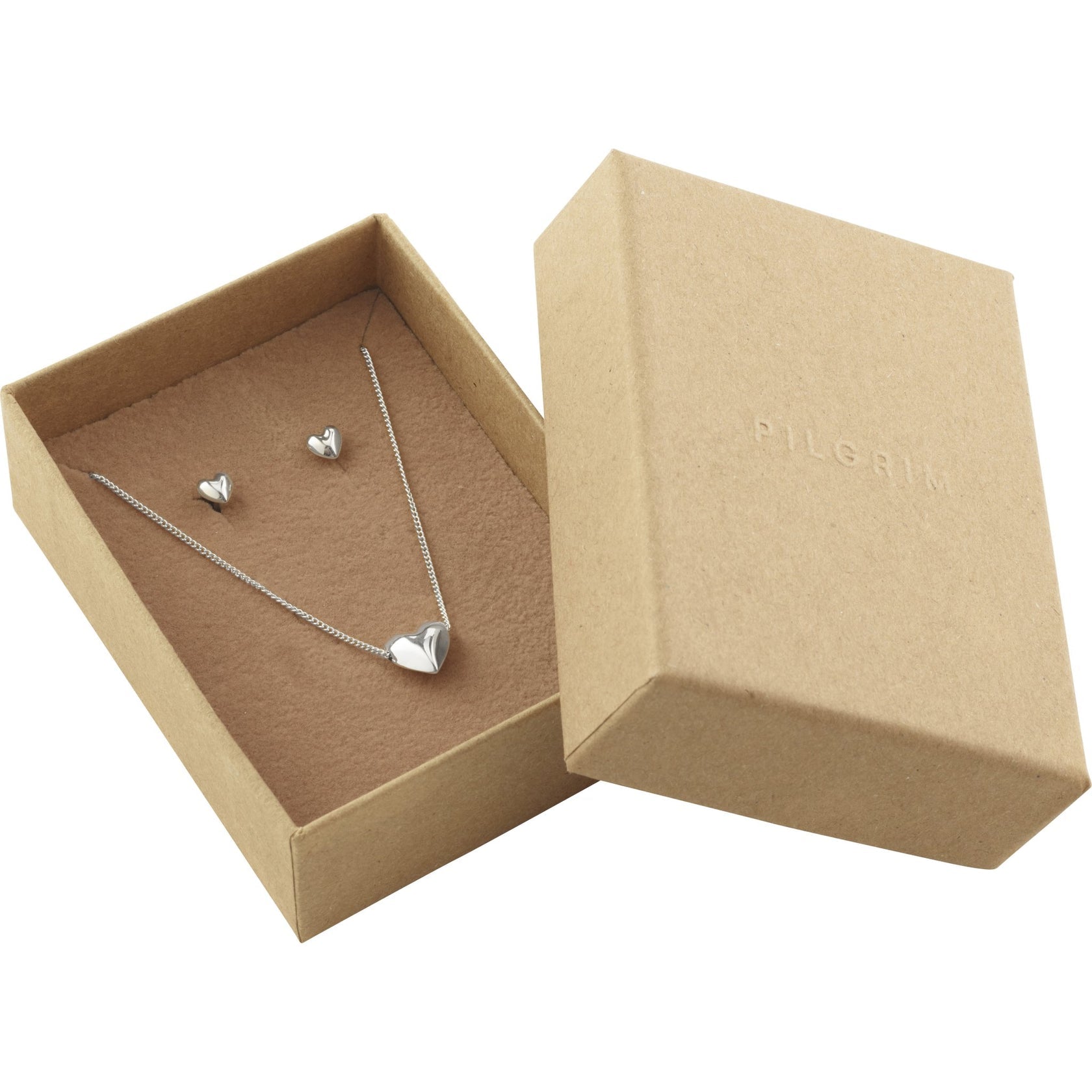 PILGRIM Vernica Recycled Necklace & Ear Studs Gift Set