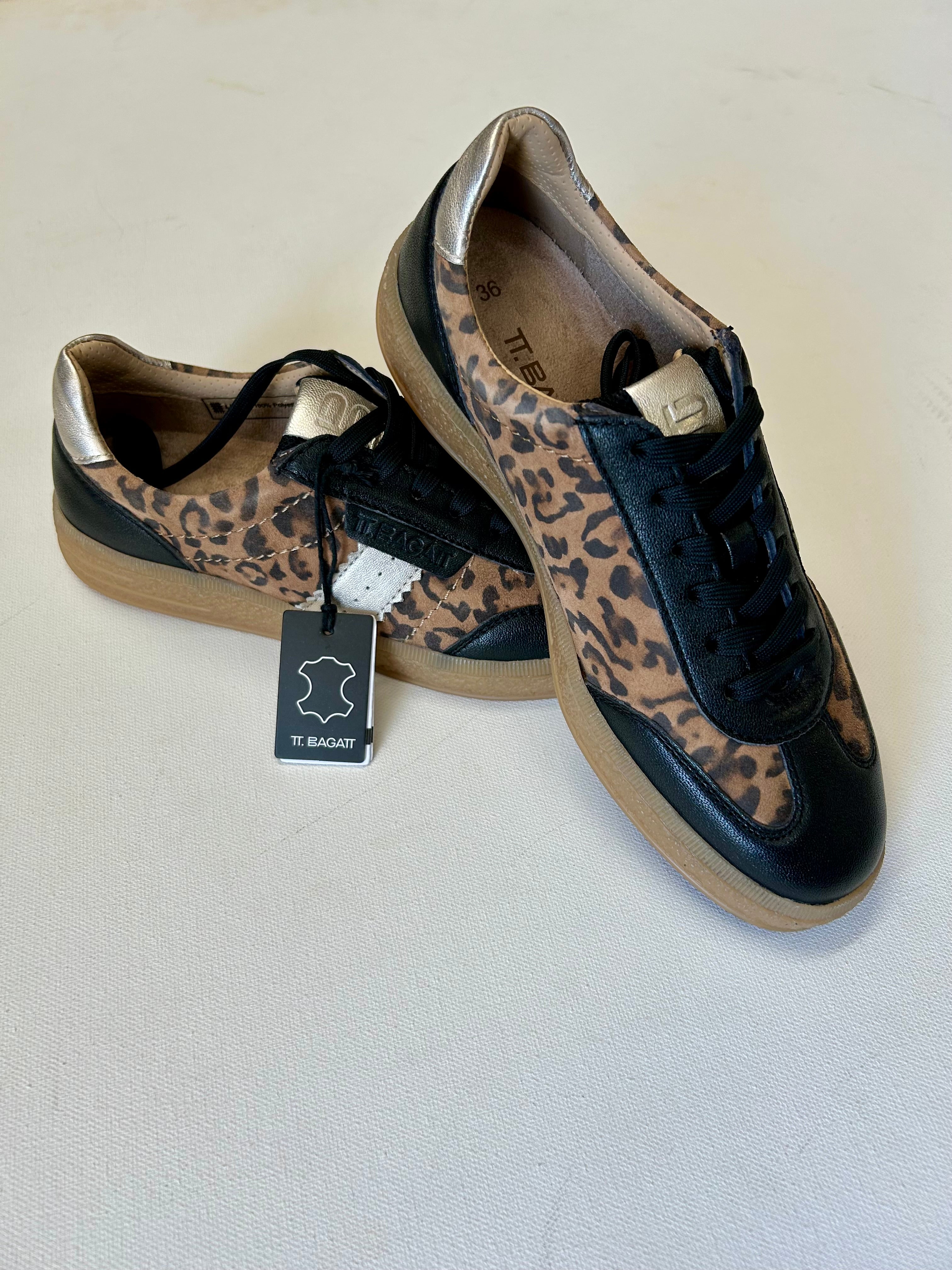 BAGATT Leather Sneaker Animal Print