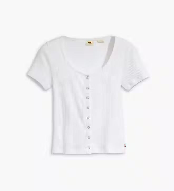 LEVI’S Brit Snap Front SS Top