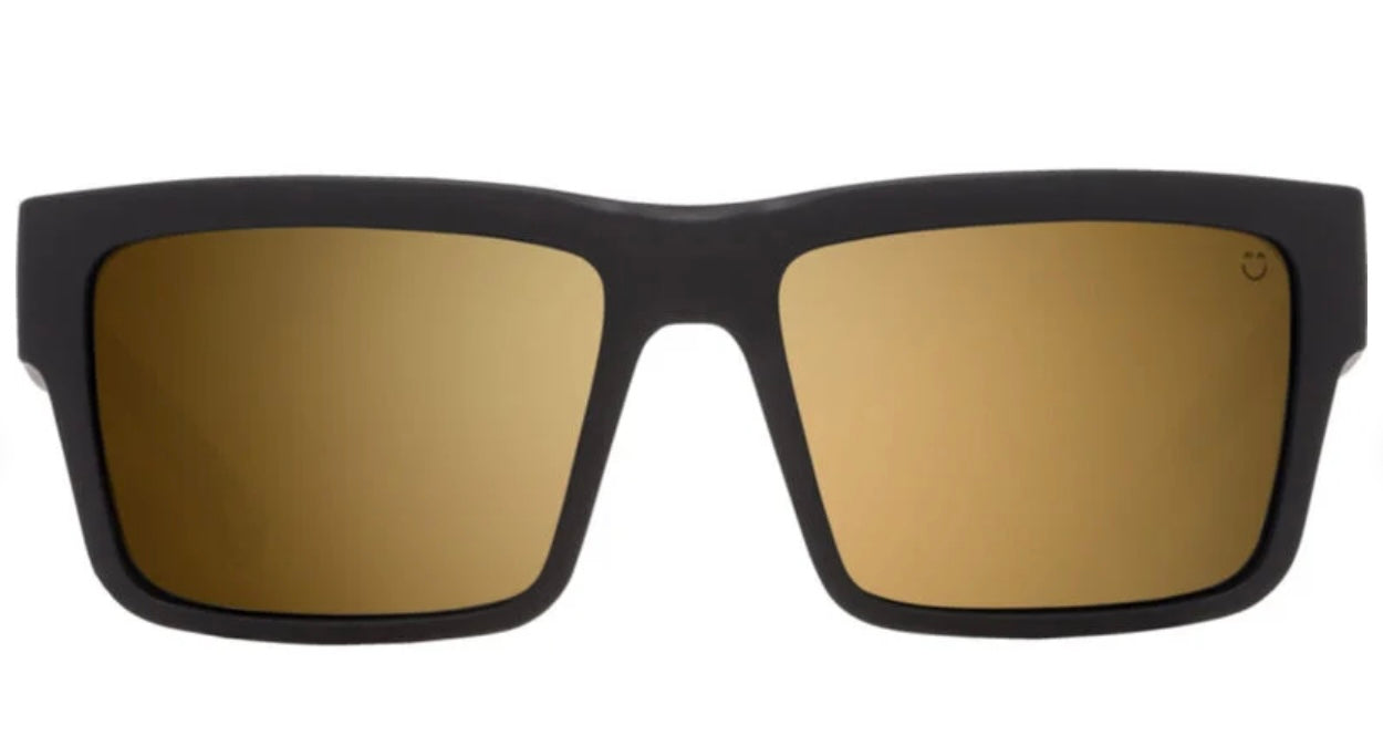 SPY Montana Soft Matte Black- HD Plus Bronze With Gold Spectra Mirror