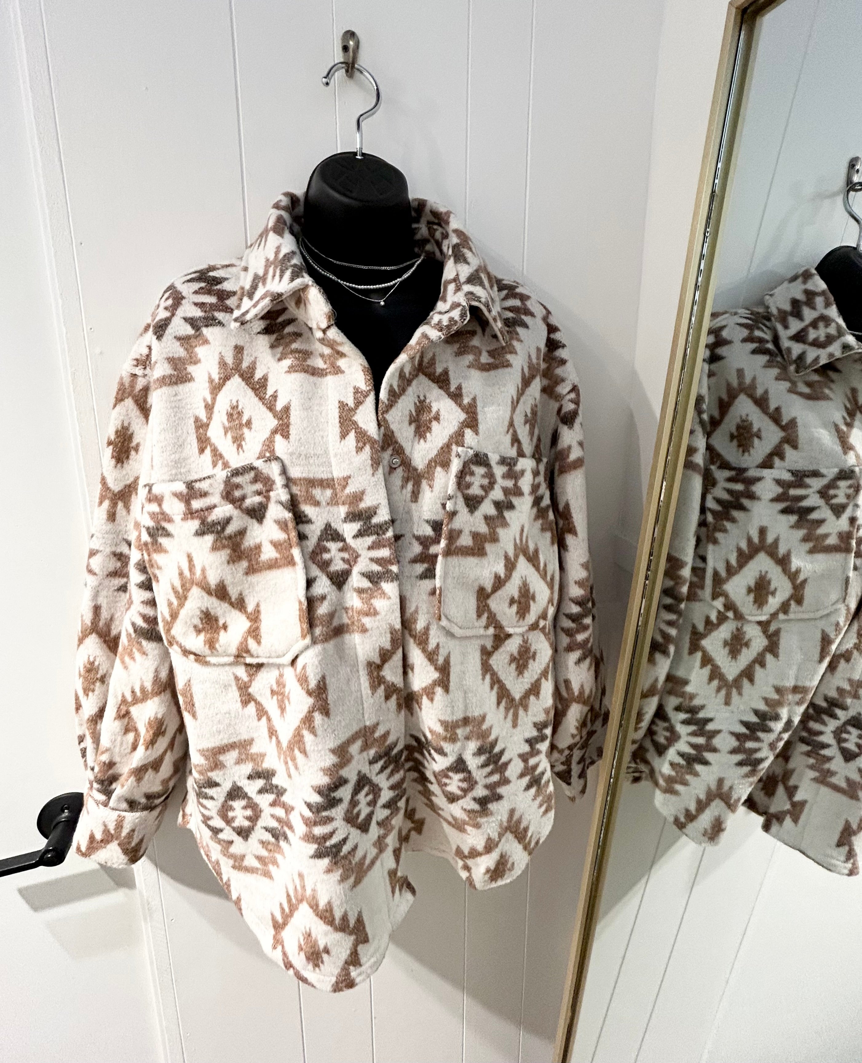 SILVER JEANS Tribal Felted Overshirt